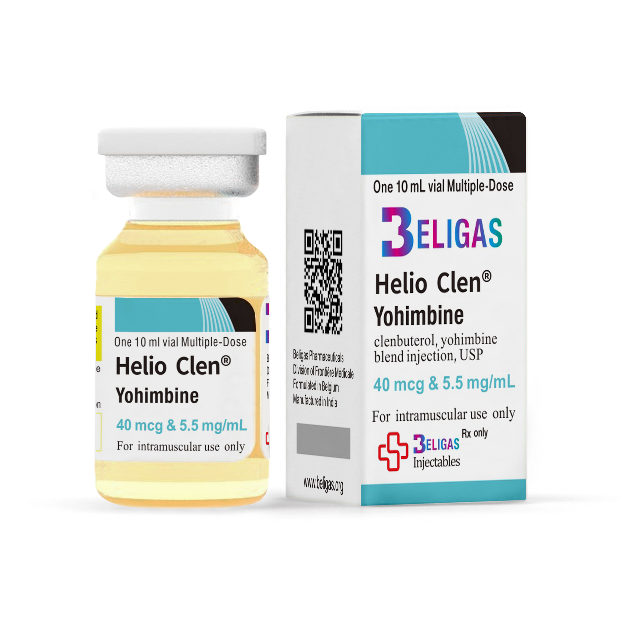 Helio Clen® Yohimbine <p class="fgs">Clenbuterol 40mcg, Yohimbine 5.5mg, 40mcg & 5.5mg</p>