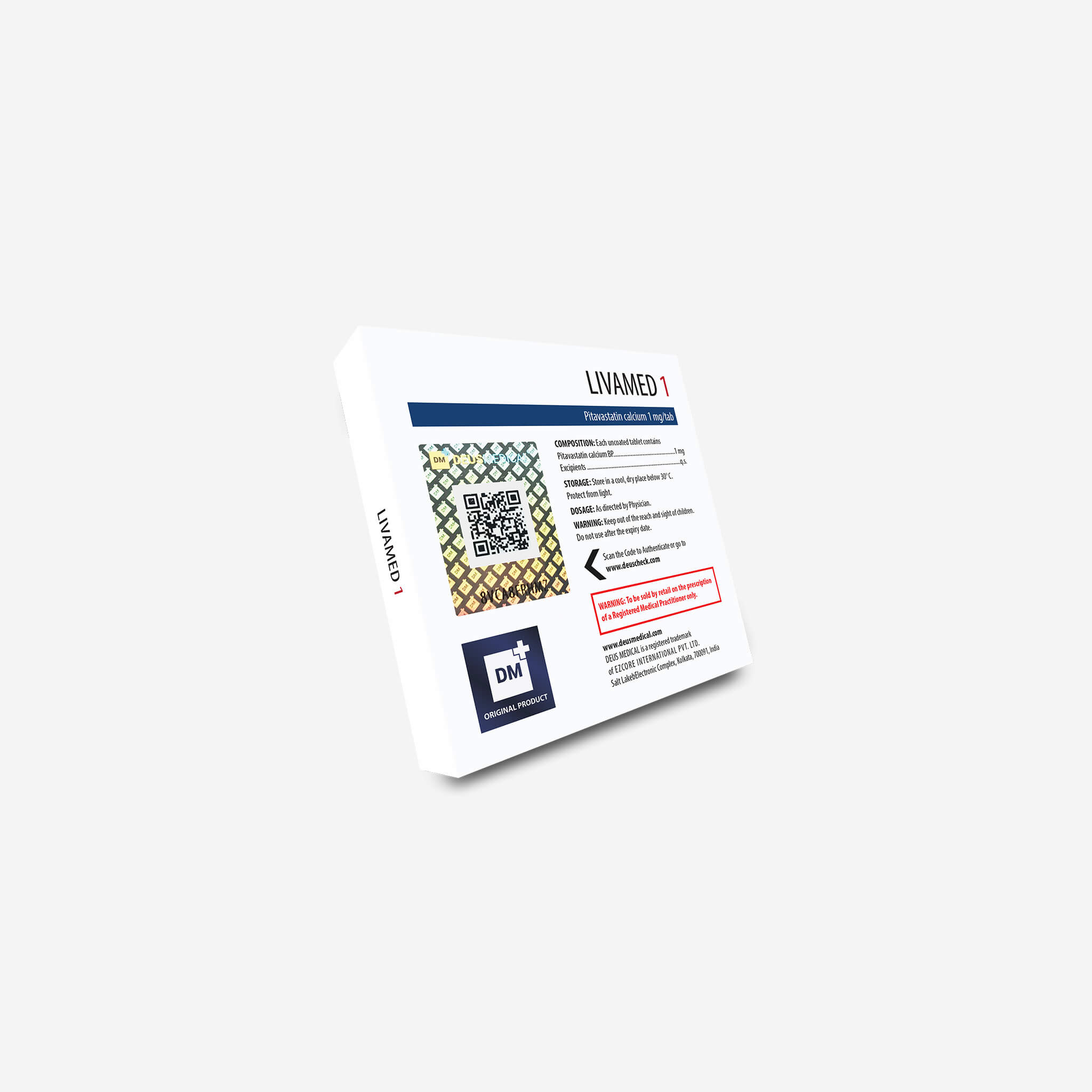 Livamed 1mg – Pitavastatin Calcium – Deus Medical - Image 3