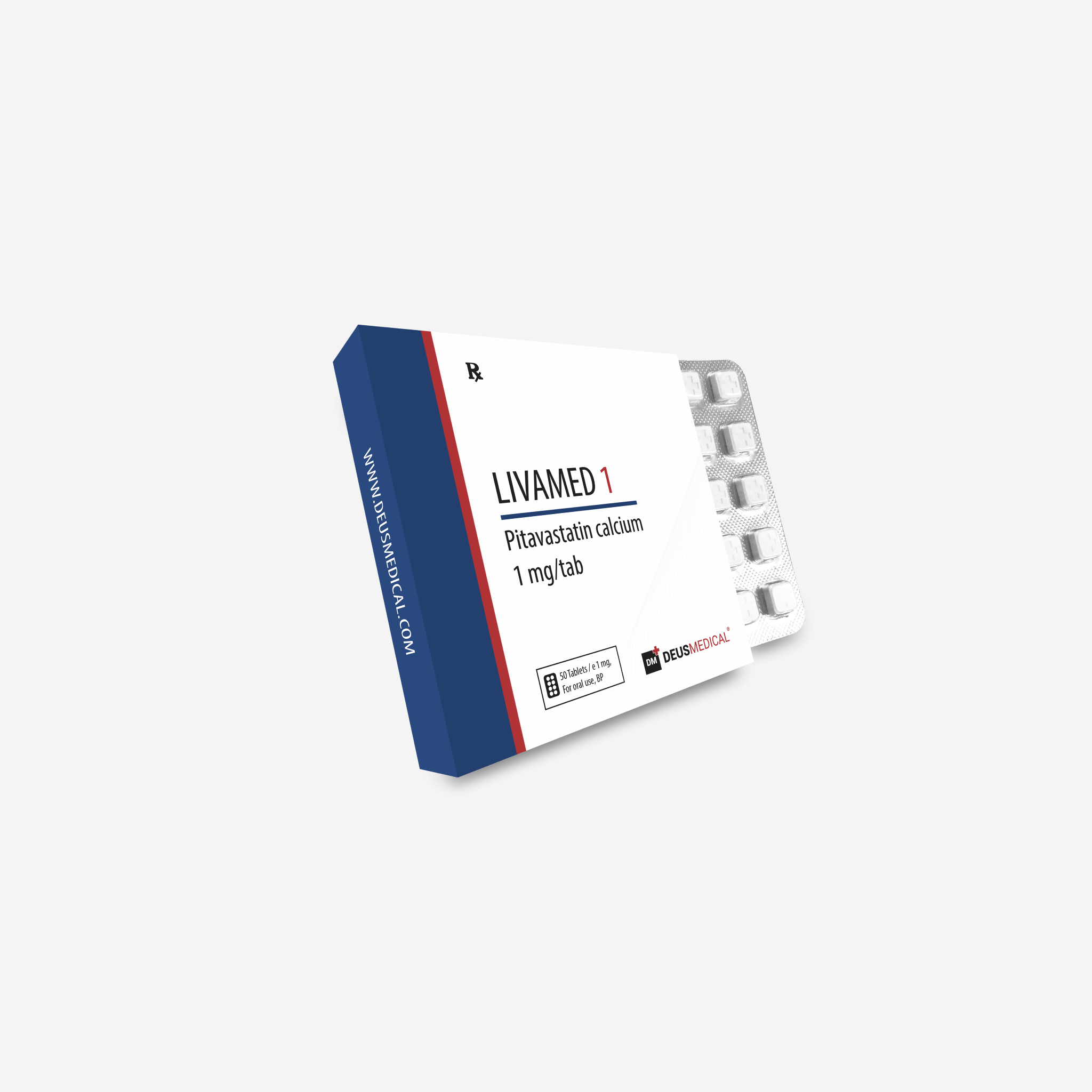 Livamed 1mg – Pitavastatin Calcium – Deus Medical - Image 2