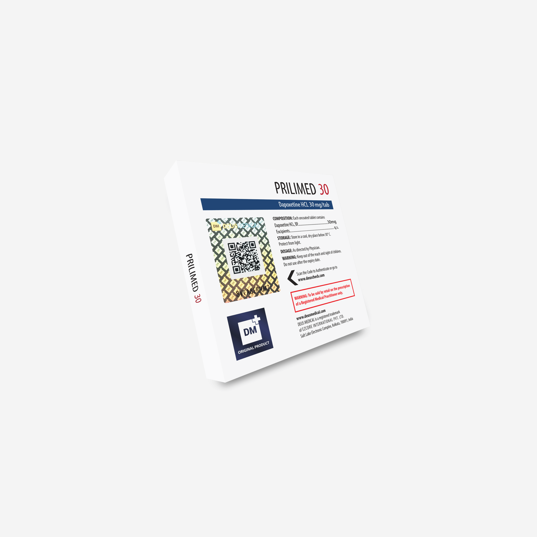 Prilimed 30mg – Dapoxetine – Deus Medical - Image 3